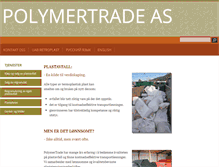 Tablet Screenshot of polymertrade.no